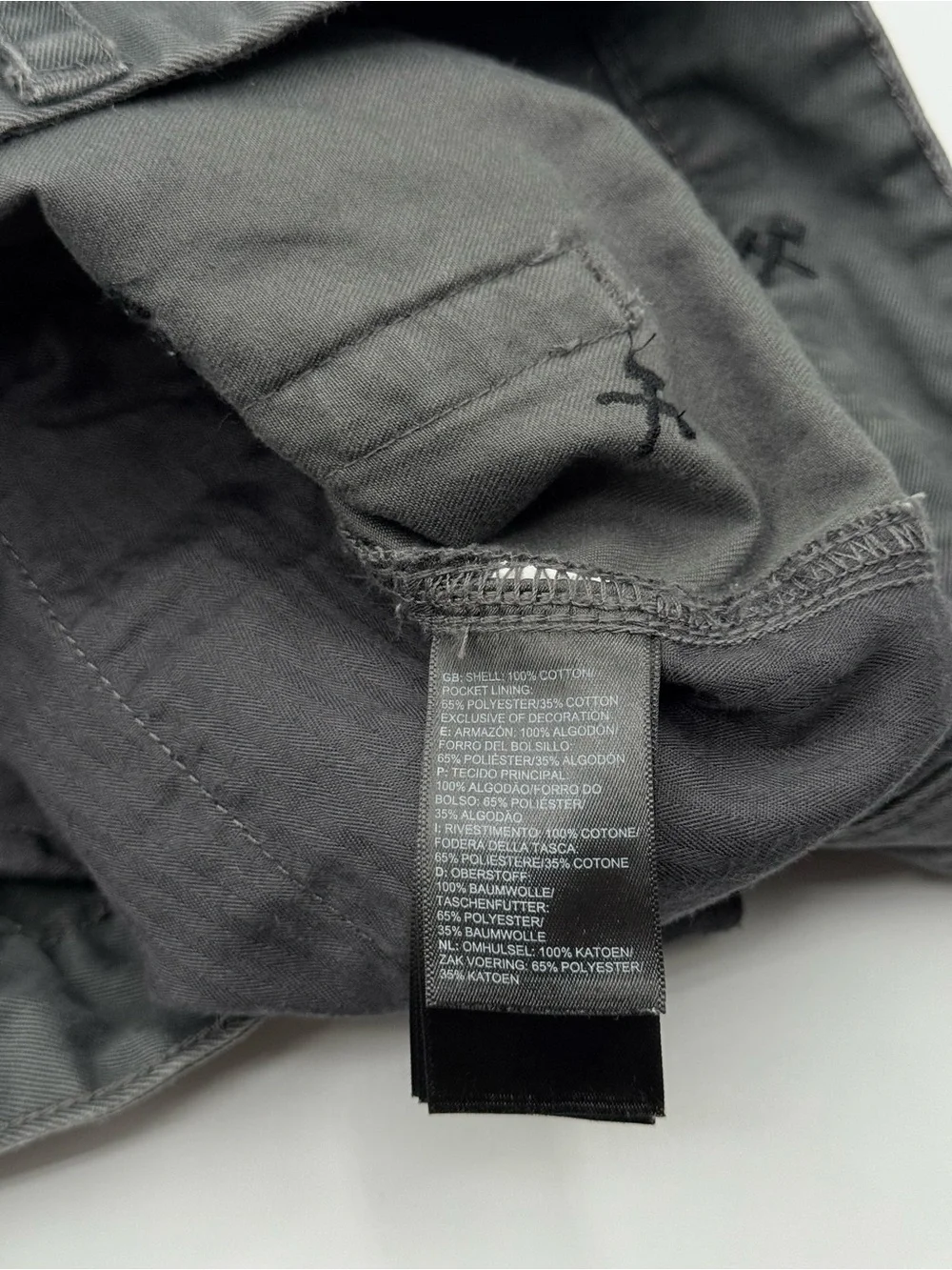 The North Face Men's Grey Embroidered Ice‎ Axe Chino Shorts Size 36